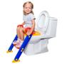 Imagem de Redutor de Assento Infantil Vaso Sanitário Com Escada e Pés Anti Derrapante Dican