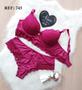 Imagem de REF745 - Conjunto Lingerie Plus Size com Detalhes em Renda e Calcinha em Renda na Parte de Trás