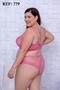 Imagem de REF779 - Conjunto Lingerie Plus Size com Detalhes em Renda no Sutiã e Calcinha em Renda