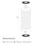 Imagem de Refil Carbon Block 5 Hidrofiltros 902-0012