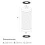 Imagem de Refil Carbon Block 9.3/4 902-0009 Hidrofiltros