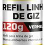 Imagem de Refil Linha Giz 120g Vermelho Gesseiro Marcação Nível  Fertak