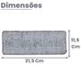 Imagem de Refil Mop Flat Microfibra Original para Limpeza Kit Com 2 Unidades Esfregão Vassoura Magica Rodo