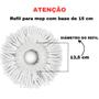 Imagem de Refil Mop Giratório Esfregão de Microfibra para Mop 9L com Encaixe 13,5cm - Kit com 1, 2, 3 ou 5 Unidades