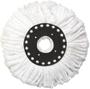 Imagem de Refil Mop Giratório Universal Esfregão de Microfibra para Mop 12L com Encaixe 15,5cm - Kit com 1, 2, 3 ou 5 Unidades