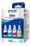 Imagem de Refil para L455 - t664 kit com todas as cores 