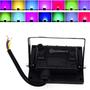 Imagem de Refletor 10w Rgb 12 Leds Holofote Decoração De Parede Exterior Super Forte 61351
