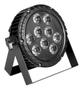 Imagem de Refletor Canhao Led Par 64 Rgbwa+Uv 9 Leds 18W Prova D'Agua