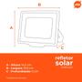 Imagem de Refletor com Painel Solar 50W Fortled