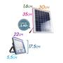 Imagem de Refletor Led 120w Energia Solar Com Placa Completo Branco Frio St1963