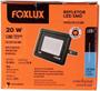 Imagem de Refletor LED 20W 6500K Preto Bivolt Fx