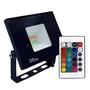 Imagem de Refletor Led Holofote 20w Bivolt Rgb Colorido Com Controle