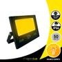 Imagem de Refletor Led Holofote 50w Branco Quente 3000k A Prova D'agua Bivolt Para Condomínio Quintal Decoração Jardins e Festas