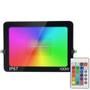 Imagem de Refletor Led Rgb Com Controle Bivolt 100W IP67 Zem -31098-R