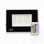Imagem de Refletor Led Smd 20W Rgb Com Controle