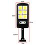 Imagem de Refletor Luminária Solar 128 LEDs COB Com Sensor de Presença 200W - DY8790