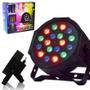 Imagem de Refletor Mini 18 Leds Canhao Display Digital Rgb Strobo