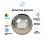 Imagem de Refletor Para Piscina Power Led Tholz Rgb 9w Inox 20m