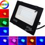 Imagem de Refletor RGB 50W LED Holofote 16 Opções De Cores Com Controle Remoto RERGB50W