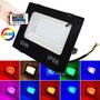 Imagem de Refletor RGB 50W LED Holofote 16 Opções De Cores Com Controle Remoto RERGB50W