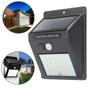 Imagem de Refletor Solar 20 Leds De Parede Com Sensor Luz