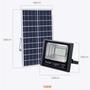 Imagem de Refletor Solar de Led Com Controle Remoto 100W a Prova D'água DS11286IP66