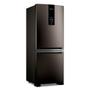 Imagem de Refrigerador de 02 Portas Brastemp Frost Free Inverse A+++ 447 Litros Black Inox com Smart Flow e Fresh Box - BRE57FE
