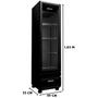 Imagem de Refrigerador Expositor Full Black 244 L Porta de Vidro VR08 LED Imbera