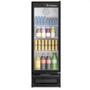 Imagem de Refrigerador/Expositor Vertical 1 Porta 410L GPTU-40 EL PR Preto Gelopar - Porta de Vidro + Iluminação LED + Fechamento Automático