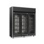 Imagem de Refrigerador Expositor Vertical 1200 Litros Preto 220V Gelopar GEAS-3P LB