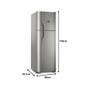 Imagem de Refrigerador / Geladeira Electrolux DFX41 Frost Free Duplex 371L Inox