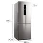 Imagem de Refrigerador / Geladeira Electrolux IB54S 490L Frost Free Bottom Freezer Inox