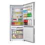 Imagem de Refrigerador hisense inverter bottom freezer 397l inox look  porta reversível 220v - rb-52w2anri