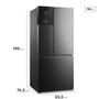 Imagem de Refrigerador Multidoor Efficient Electrolux 03 Portas Frost Free com 590 Litros AutoSense e Inverter Black IM8B