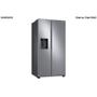 Imagem de Refrigerador RS60 Samsung Side by Side Inverter 602 Litros com All Around Cooling e SpaceMax Inox Look - RS60T5200S9