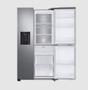 Imagem de Refrigerador samsung side by side rs65 com dispenser de água e gelo e flexzone 601l em inox 127v rs65r5691m9/az