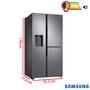 Imagem de Refrigerador Side By Side Samsung Convert de 03 Portas Frost Free com 602 Litros Inox Look - RS65R