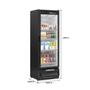 Imagem de Refrigerador Vertical Frios e Laticinios 450 Litros Porta de Vidro GCVR-45 PR Gelopar Preto 220v