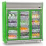 Imagem de Refrigerador Vertical Hortifrutícula GEHF-3P VL Verde Limão Gelopar 3 Portas Frost Free 1490 Litros