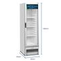 Imagem de Refrigerador Vertical Porta de Vidro Branca 326 Litros 220V VB28RB Metalfrio