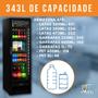 Imagem de Refrigerador Vertical VB28RH Geladeira Expositor All Black 324 Litros Metalfrio 110 V