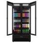 Imagem de Refrigerador Vitrine Metalfrio 752 Litros VB70AH  Porta de Vidro, Frost Free, Preto