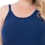 Imagem de Regata Alcinha Fina Feminina Plus Size Básica Lisa 3026.c1