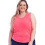 Imagem de Regata Canelada Alça Larga Básica Gola Redonda Moda Primavera  Verão Plus Size 50622A