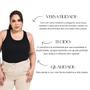 Imagem de Regata Com Alça Cavada Plus Size Lisa Casual