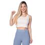 Imagem de Regata Cropped Feminina Sea Surf Lisa Off White