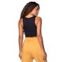 Imagem de Regata Cropped Feminina Sea Surf Lisa Preto