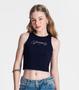 Imagem de Regata Cropped Juvenil Feminina Minty Azul