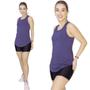 Imagem de Regata Feminina Blusa Longline T shirt Tapa Bumbum Sobre Legging Academia Recorte Nadador Moda Fitness