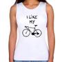 Imagem de Regata Feminina I Like My Bike - Foca na Moda